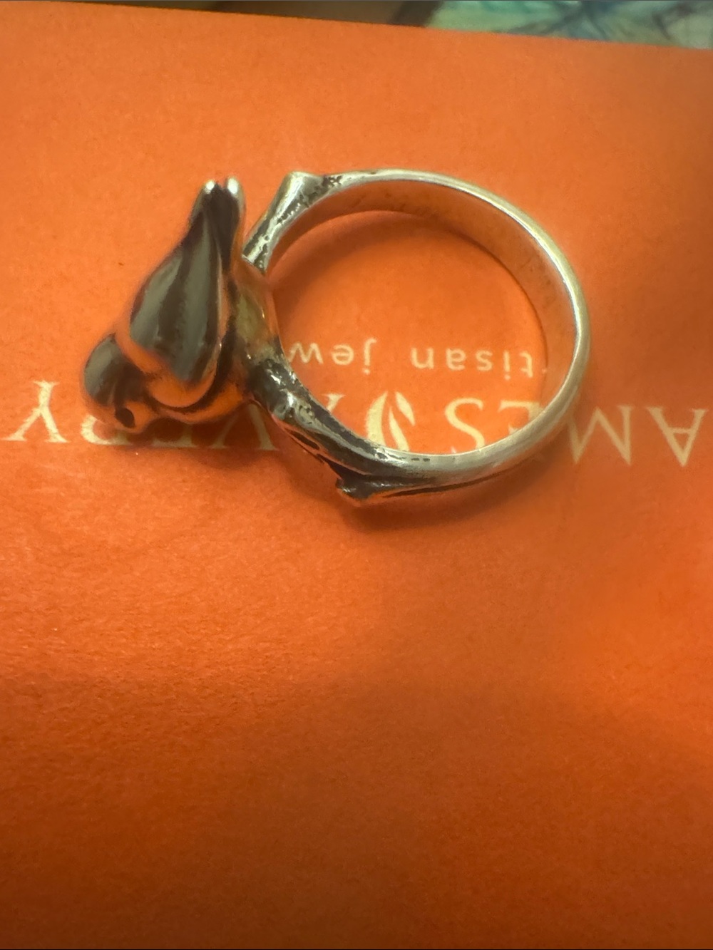 James Avery retired Silver bird Ring - Picture 3 of 3